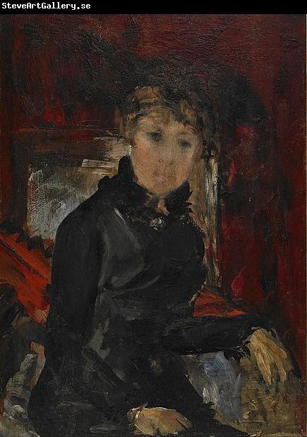 Ernst Josephson Woman dressed in black